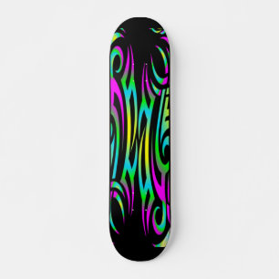 Skateboard Planche à roulettes tatouage 3D Colorée