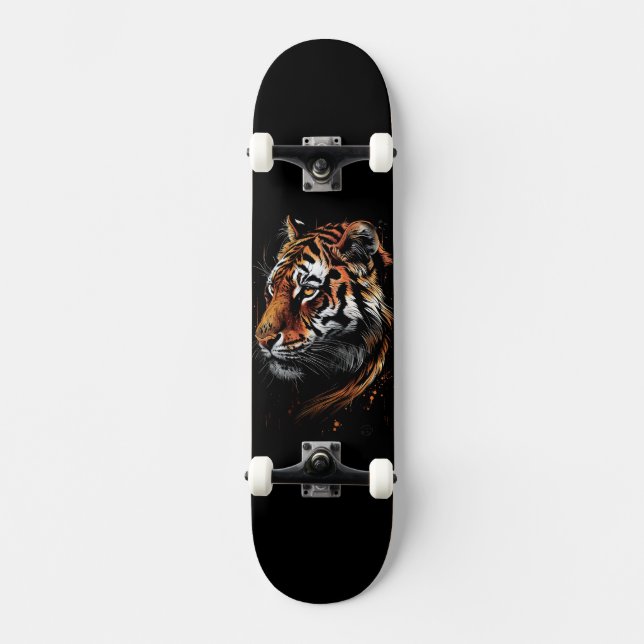 Skateboard Planche à roulettes Tiger (Recto)