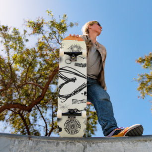 Skateboard Planche à roulettes Urban Doodle Heart - Croquis b