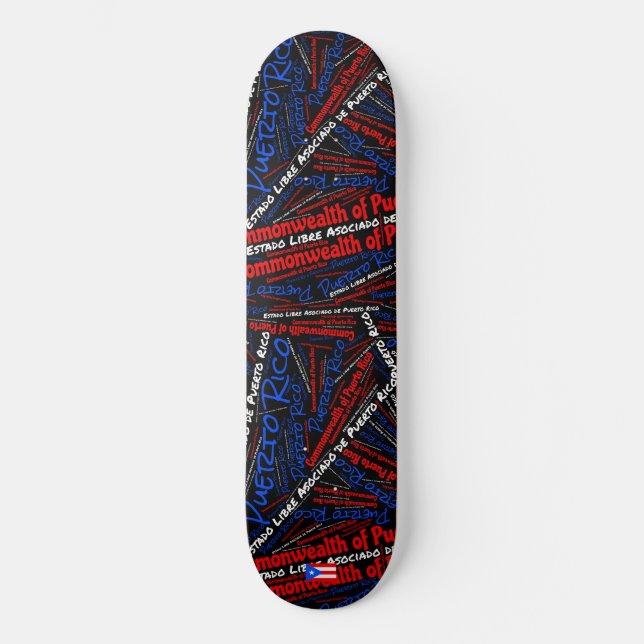 Skateboard Planche à roulettes Wordcloud Fierté nationale de  (Recto)
