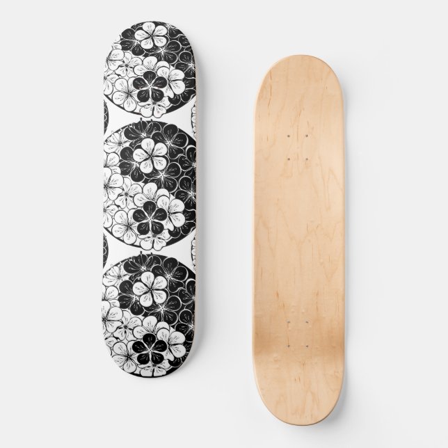 Skateboard Planche à roulettes yin yang 2 (Recto)