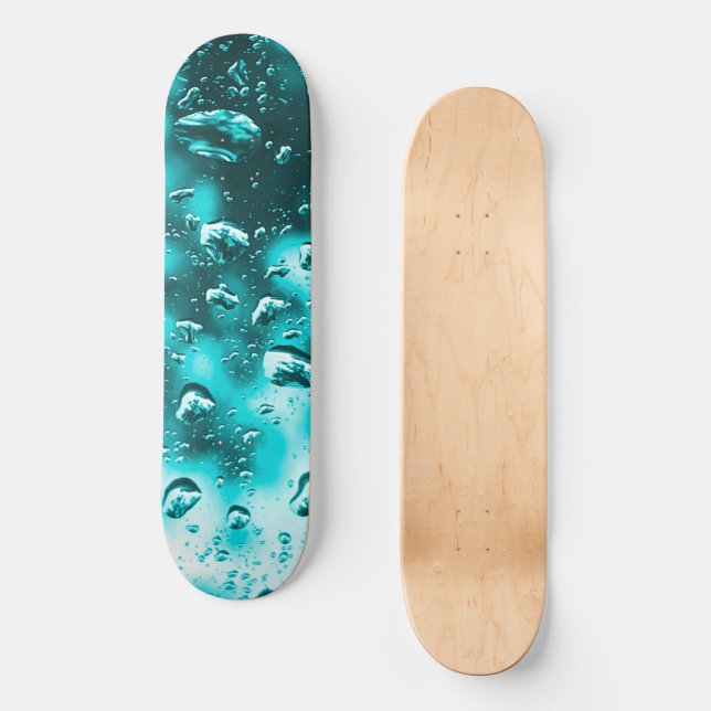 Skateboard Planche à skateboard, conception Turquoise Raindro (Recto)