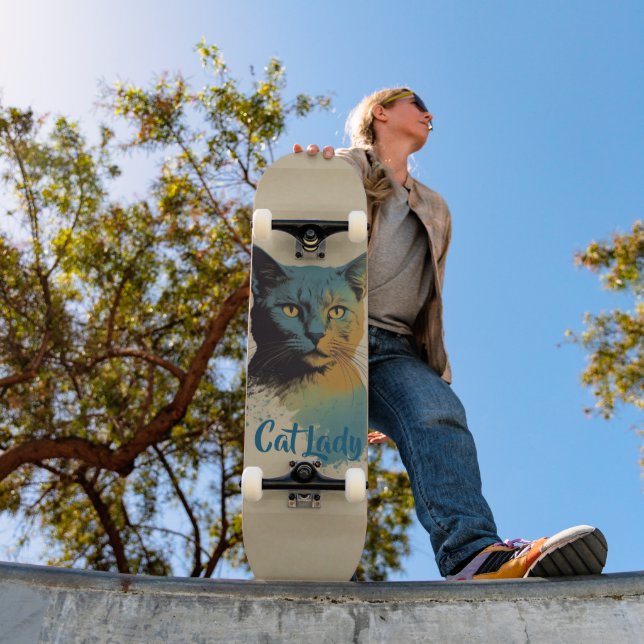 Skateboard Planche à skis Cat Lady (Extérieur 1)