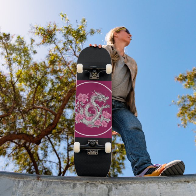 Skateboard Planche à skis Flower Dragon (Extérieur 1)