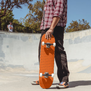 Skateboard Planche À Skis Orange Et Noir