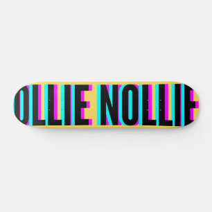 Skateboard Planche cool Jaune Ollie Nollie Planche De Patinag