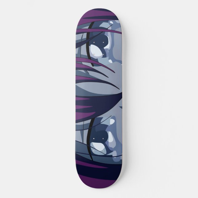 Skateboard Planche De Patinage Triste Anime Eyes (Recto)