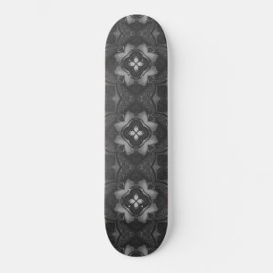 Skateboard Planche de planche à roulettes grise noire à motif