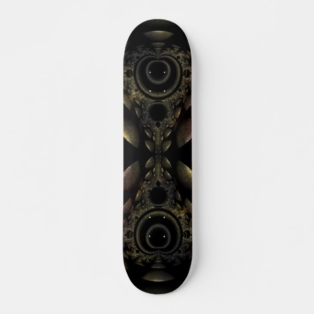 Skateboard Planche de planche à roulettes noire (Devant)