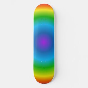 Skateboard Planche de skate à motif arc-en-ciel psychédélique