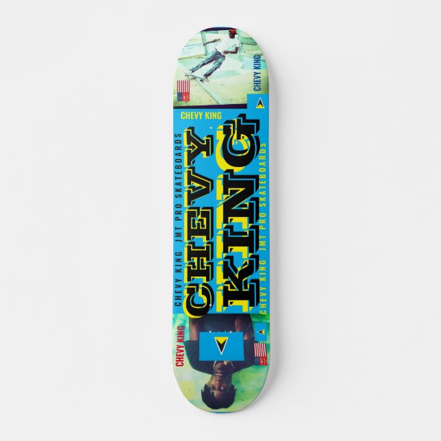SKATEBOARD PLANCHE DE SKATE CHEVY KING  OFFICIELLE 7 3/4" (Devant)