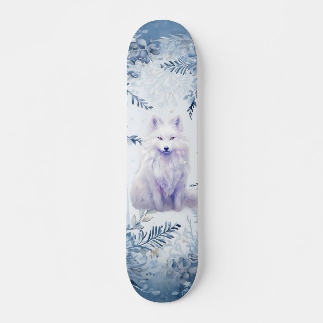 Skateboard Planche de skate Fantasy Winter White Fox (Devant)