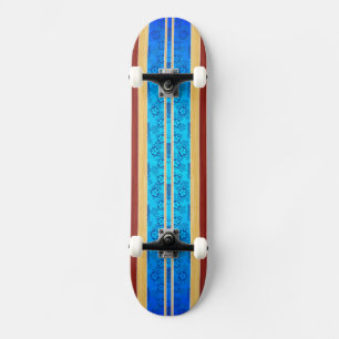 Skateboard Planche de surf en bois de Faux de Tiki Hawiian