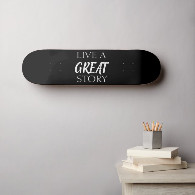 SKATEBOARD PLANCHER MOTS POSTIFS GRANDE VIE (Art mural (Horz))