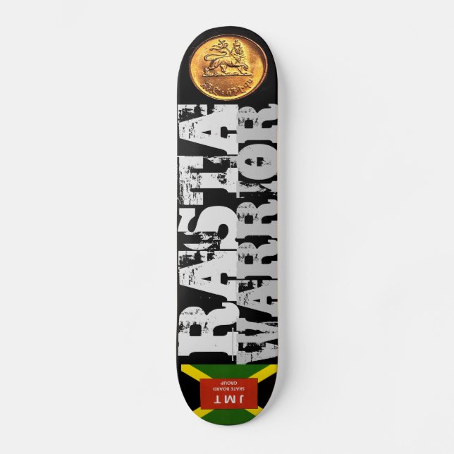 SKATEBOARD PLANCHER RASTA WARRIOR (Recto)