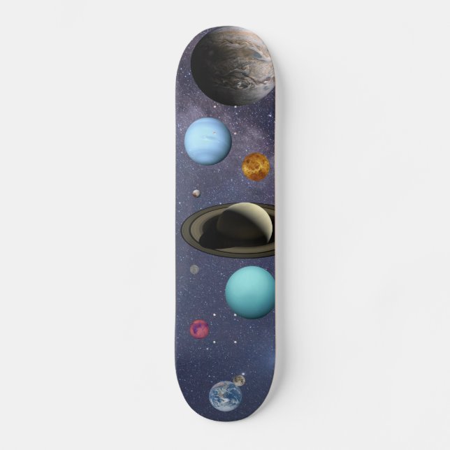 Skateboard Planètes du système solaire (Recto)