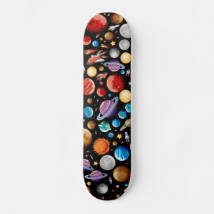 Skateboard Planètes et vaisseaux spatiaux
