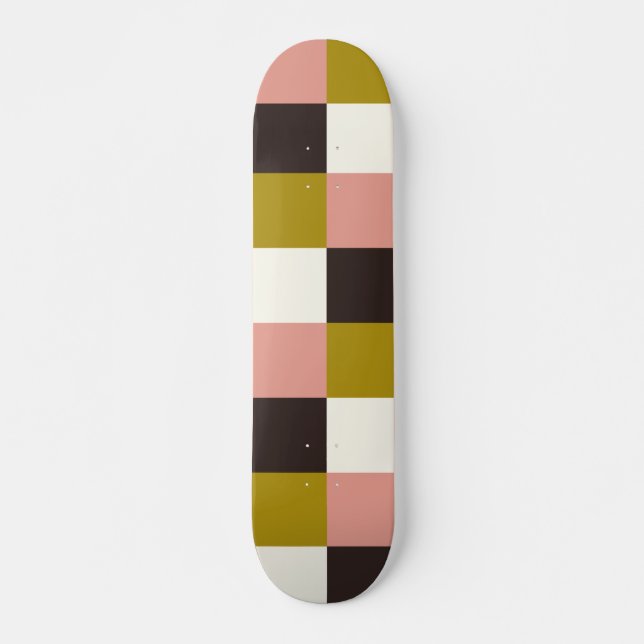 Skateboard Plat d'ivoire au chocolat rose or (Devant)