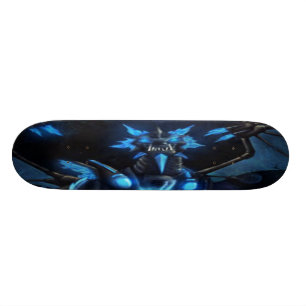 Skateboard plate-forme bleue de planche à roulettes de drago