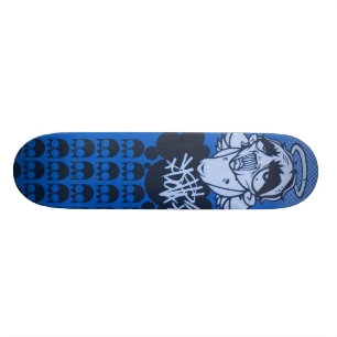 Skateboard plate-forme de bleus de jour pluvieux par DOLLA