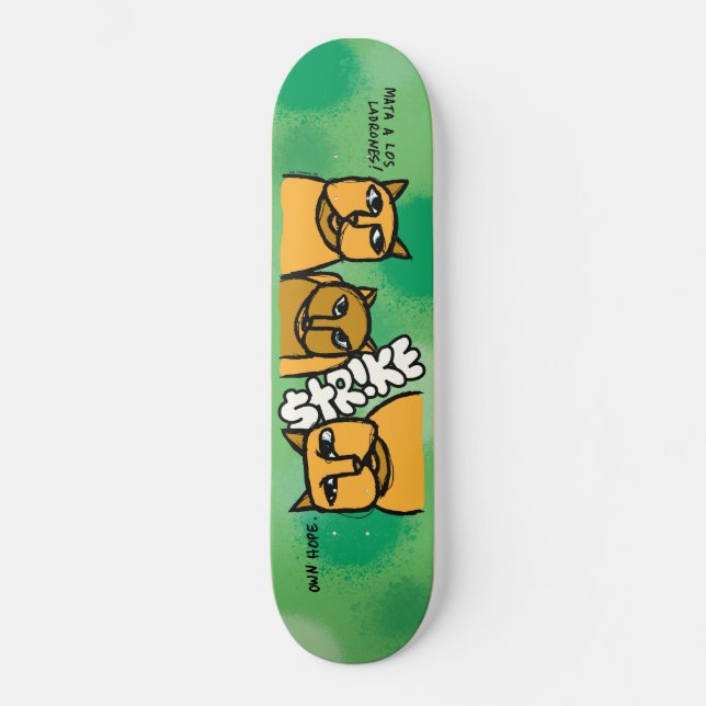 Skateboard Plate-forme de "chats" de grève (Recto)