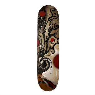 Skateboard Plate-forme de planche à roulettes d'art abstrait