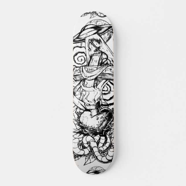 Skateboard Plate-forme de tatouage (Devant)
