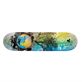 Skateboard Plate-forme de vecteur du monde