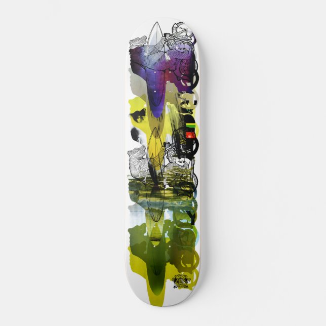 Skateboard PLATE-FORME d'OURS de SURF de CRE8orDIE (Recto)