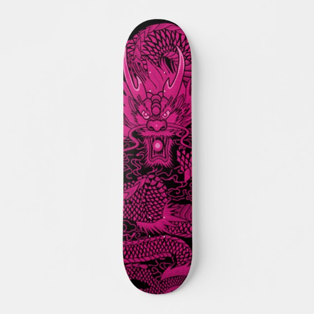 Skateboard Plate-forme faite sur commande d'élément rose (Devant)
