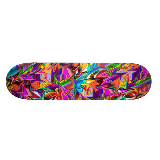Skateboard Plate-forme multicolore psychédélique Trippy de