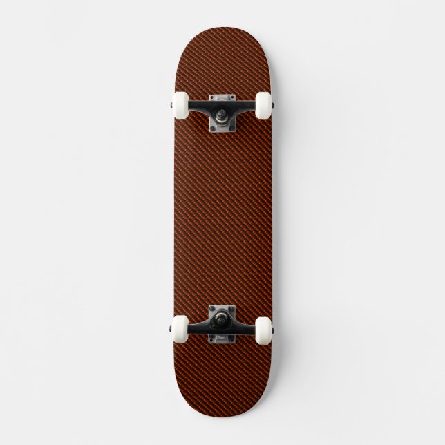 Skateboard Plate-forme orange de planche à roulettes de fibre (Recto)