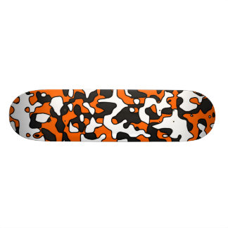 Skateboard Plate-forme orange fendue de Camo