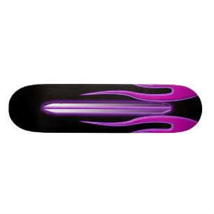 Skateboard Plate-forme pourpre de FutureRetro de flamme de