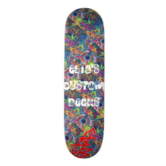 Skateboard plate-forme rouge de Sb/blanche trippy de logo