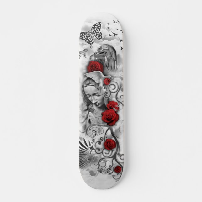 Skateboard Plate-forme tombée d'imaginaire d'ange (Devant)
