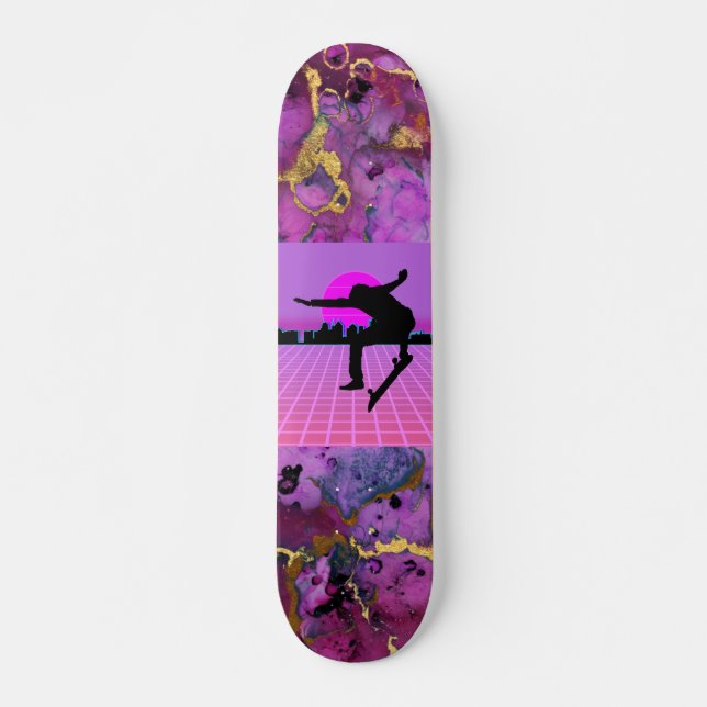 Skateboard Plate-forme Vaporwave 7 3/4" (Devant)