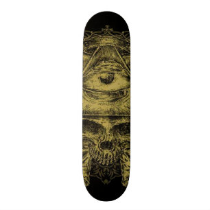 Skateboard Plate-forme variable de Popsicle de crâne
