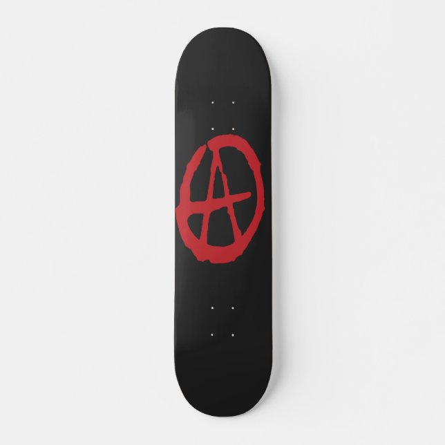 Skateboard Plate-formes rouges et noires brutales de planche (Devant)
