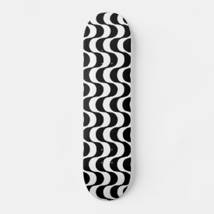 Skateboard Plateau de patinage noir et blanc Copacabana