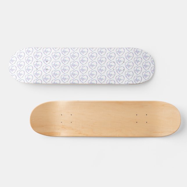 Skateboard Plateau de planche à roulettes Heart Check (Horz)