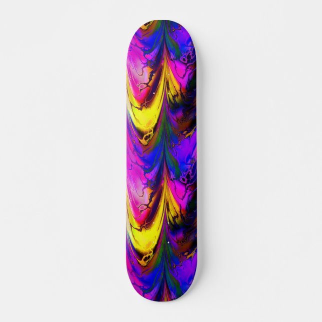 Skateboard Plateau Fractal Marble7A (Devant)