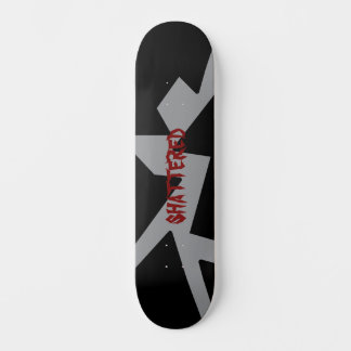 Skateboard plateforme de skate brisée