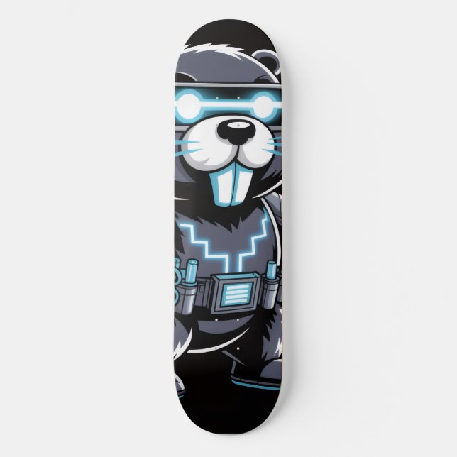 Skateboard Plateforme de skate Techno-Castor Cyberpunk (Recto)