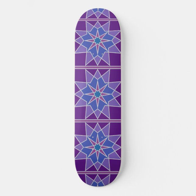 Skateboard Platines motif en mosaïque (Recto)