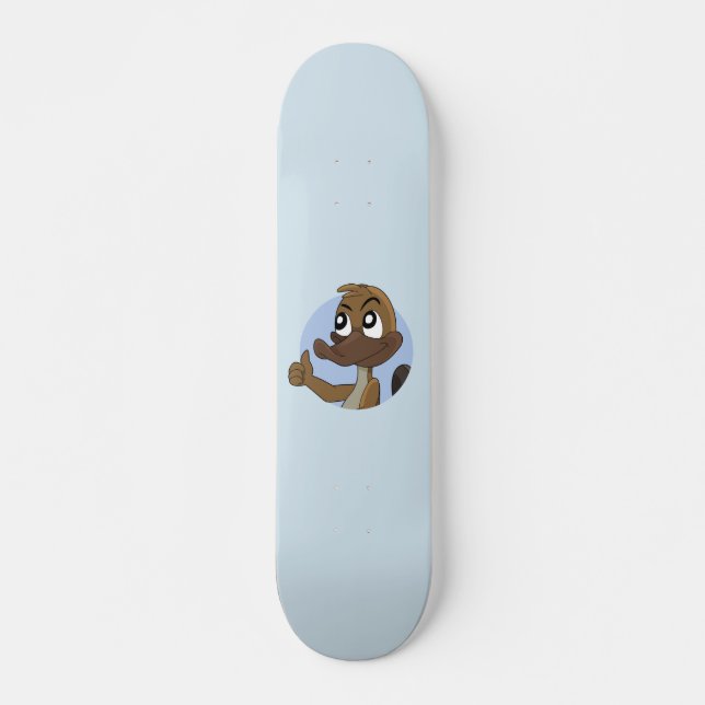 Skateboard Platypus giving thumbs up cartoon (Devant)