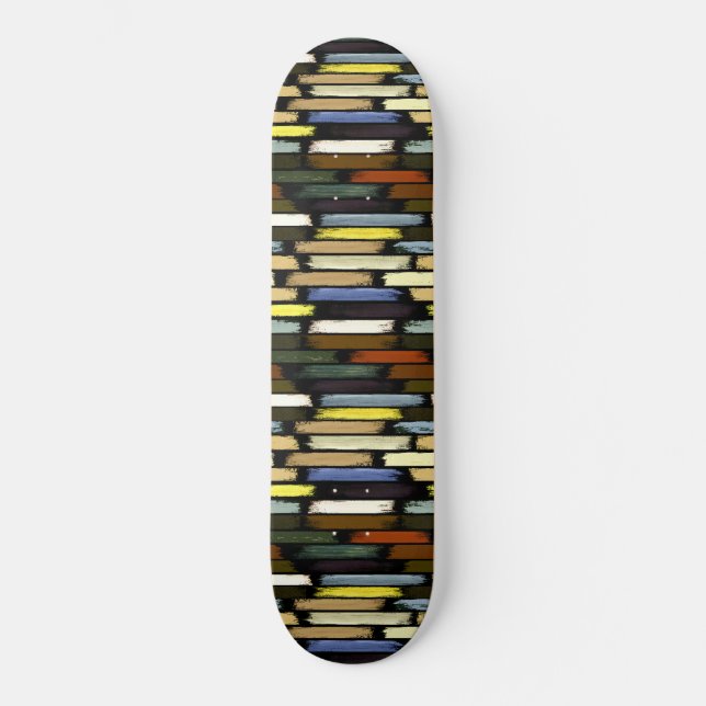 Skateboard Pluie de couleurs 4 (Recto)