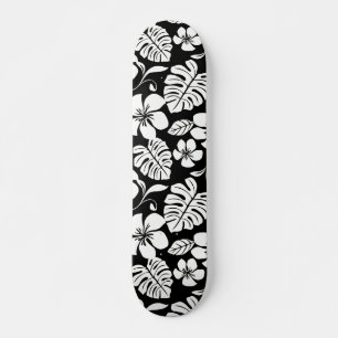 SKATEBOARD PLUMÉRIA ROSE (NOIR)