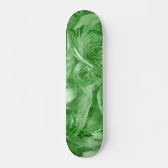 Skateboard Plumes vertes (Devant)