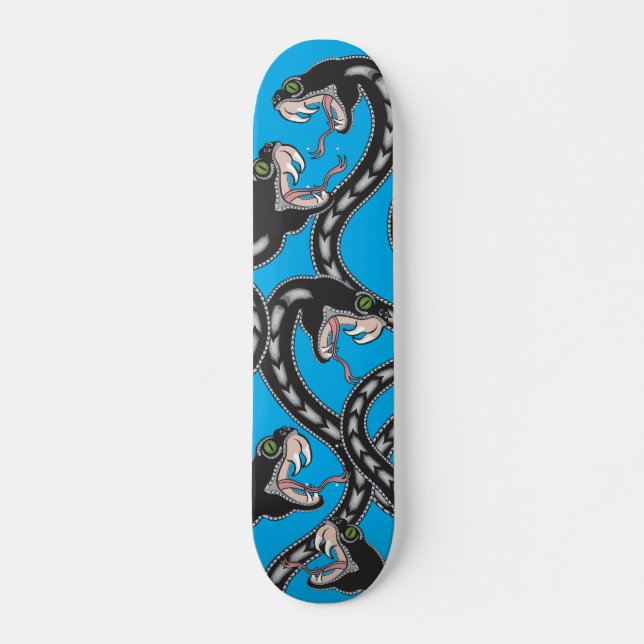 Skateboard Poignée Viper - Bleu (Devant)